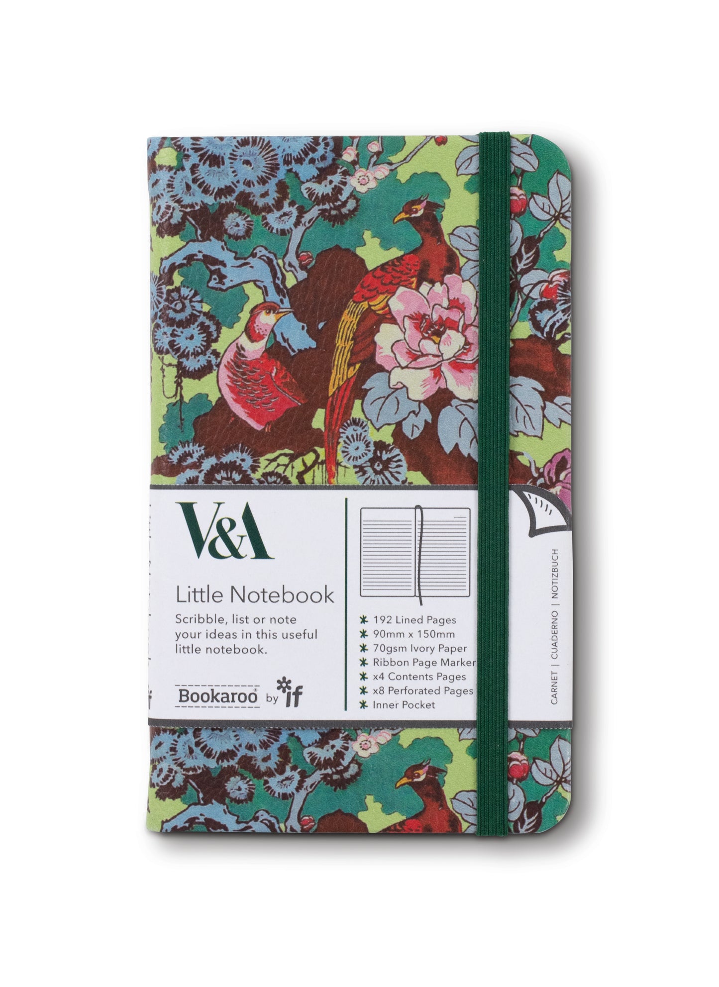 V&A Sundour Pheasant A6 Notebook