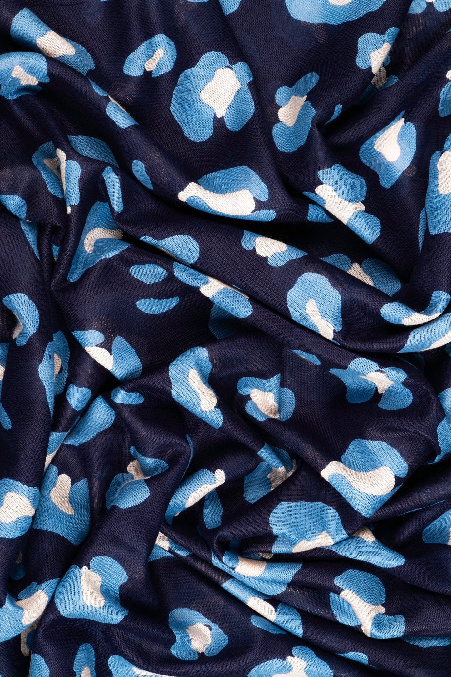 Animal Print Scarf - Blue