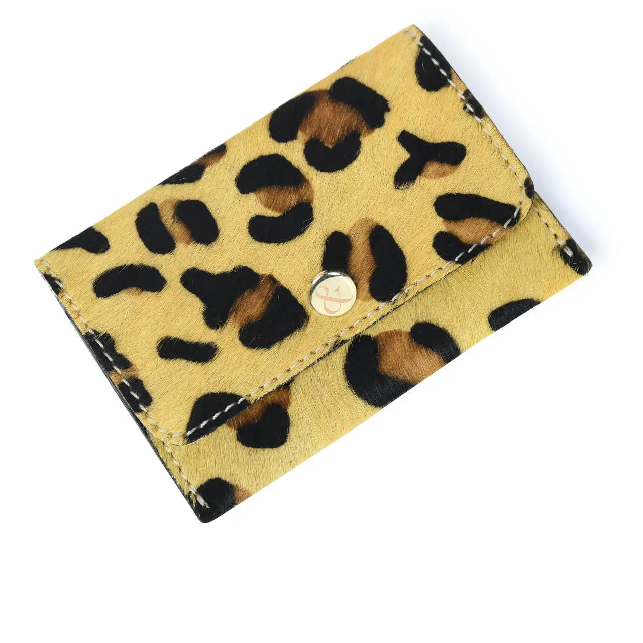 Ellie Popper Card Holder Purse - Larger Leopard Print