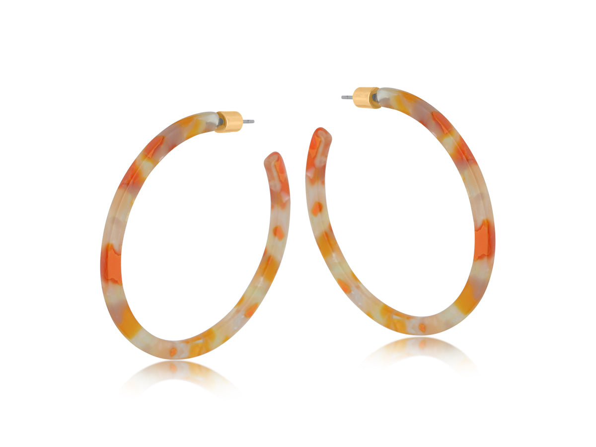 Sustainable Resin Hoop - Orange