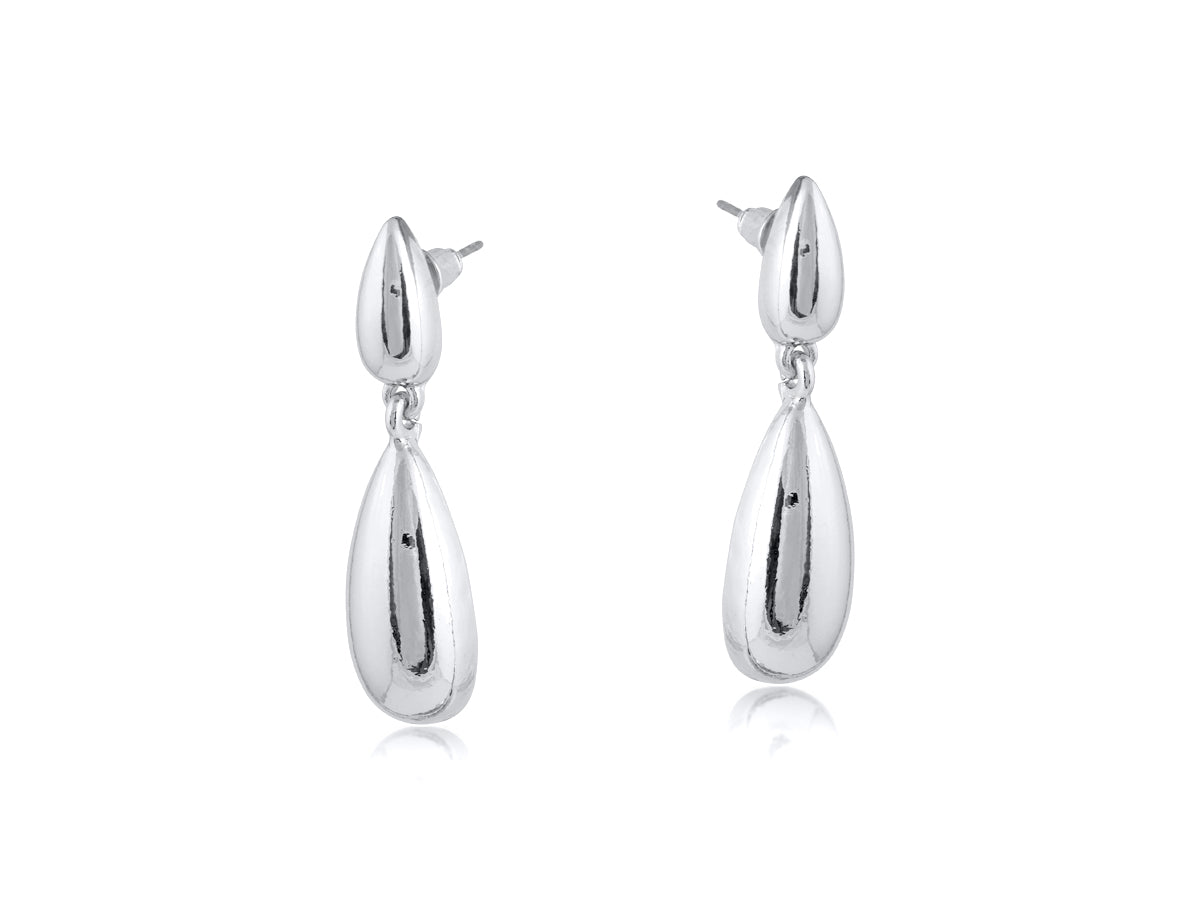 Frida Teardrop Earrings - Silver