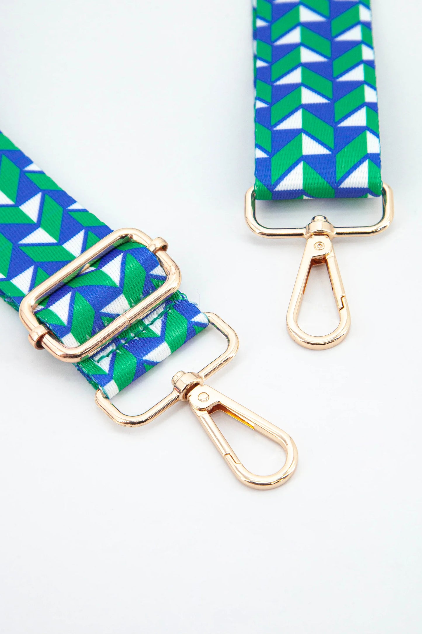 Geometric Green & Blue