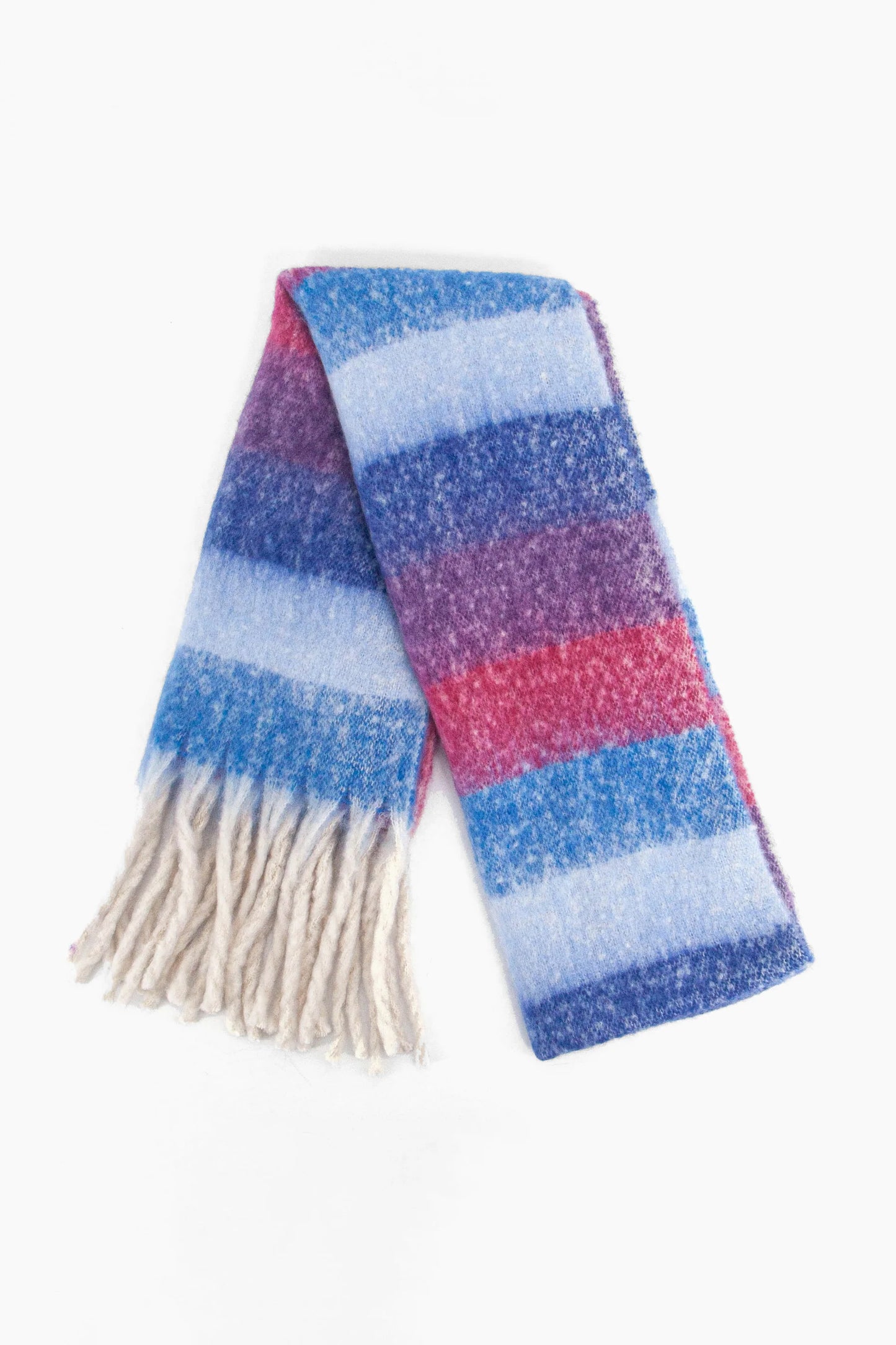 Joey Heavyweight Scarf - Multi, Rainbow Stripe
