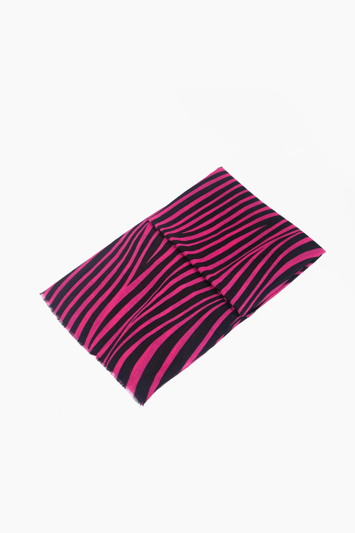 Pink Two Tone Wave Print Scarf