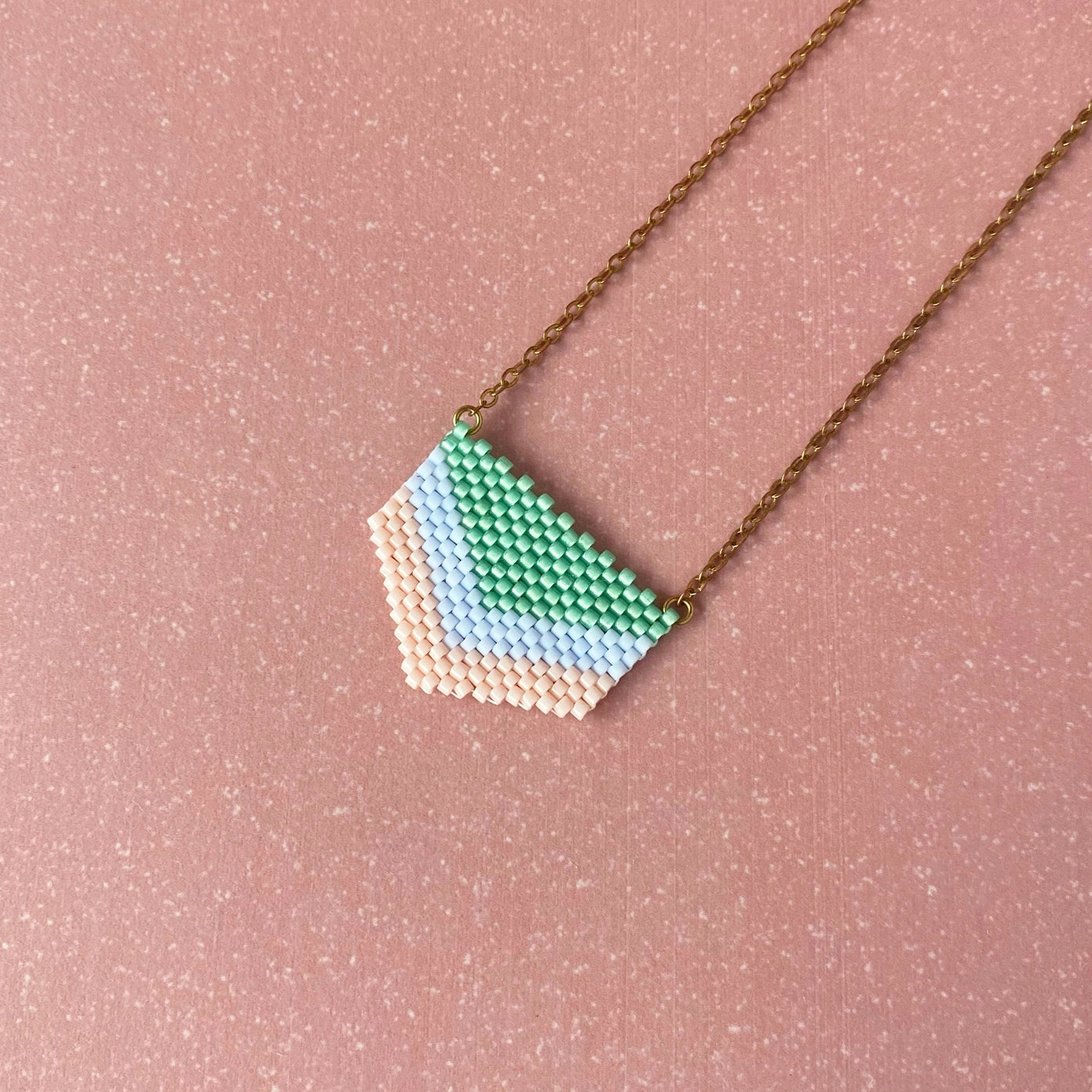 Mint & Pale Salmon