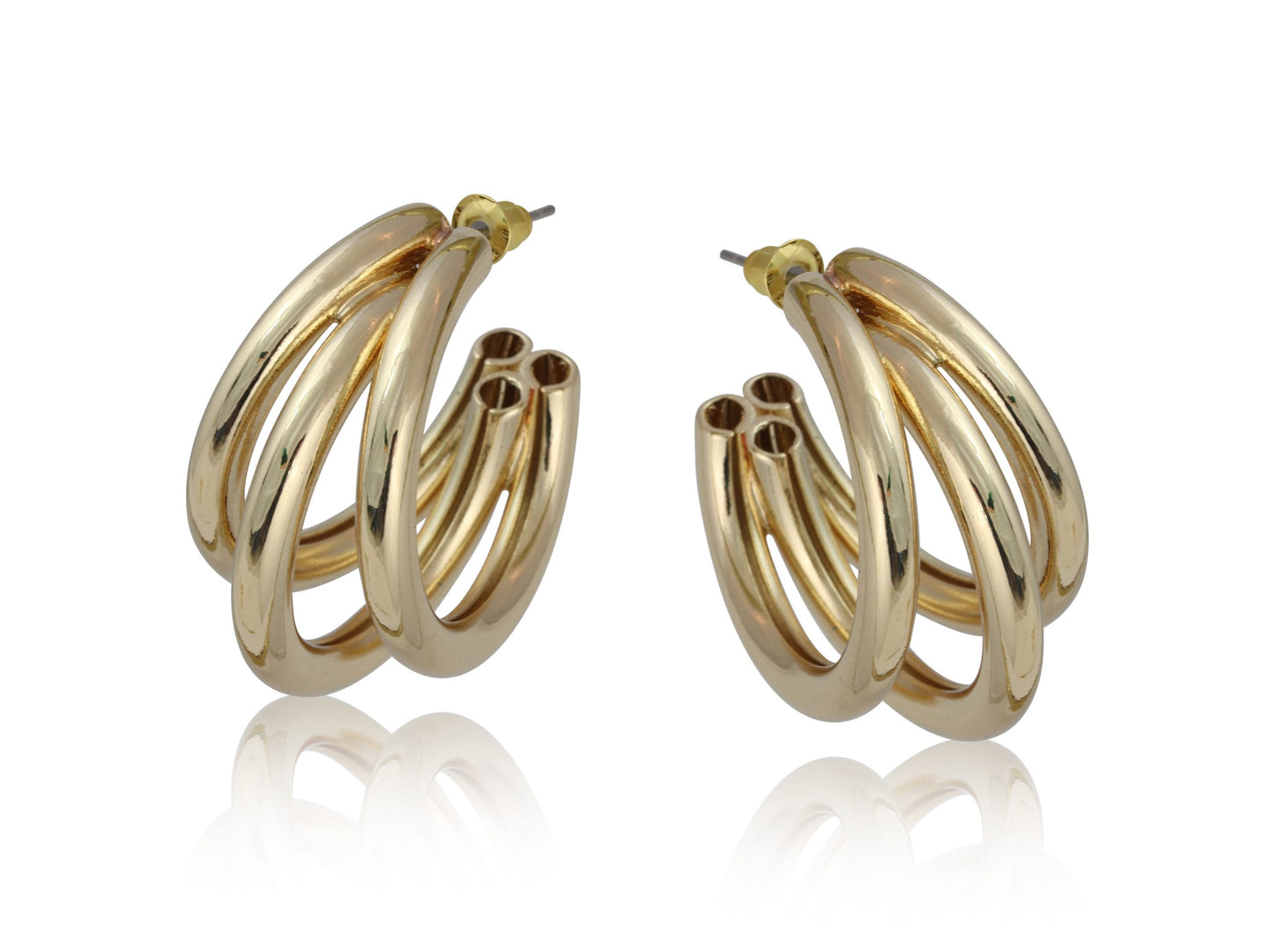 Pauline Oversized Hoop Earrings - Gold