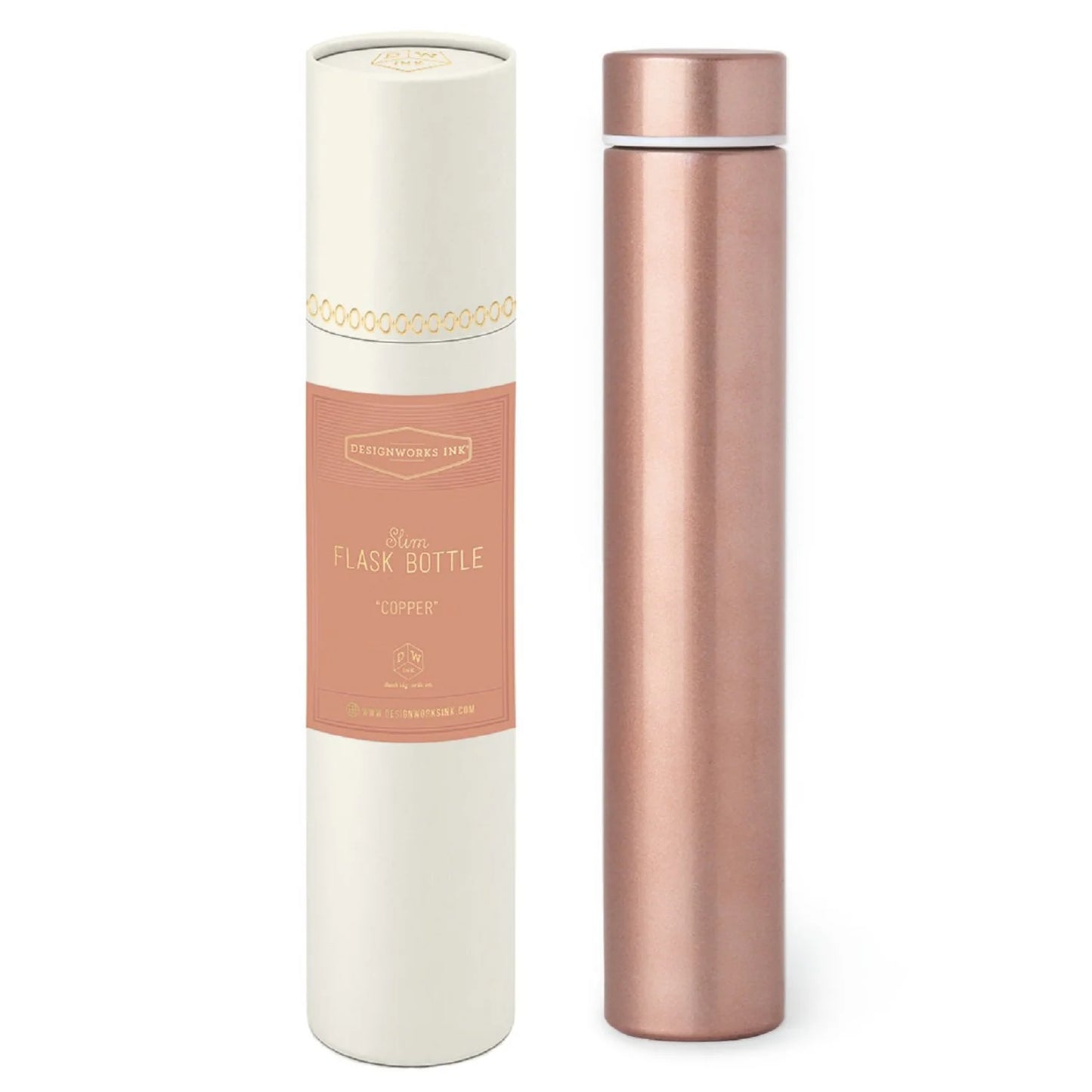 Copper Slim Flask Bottle
