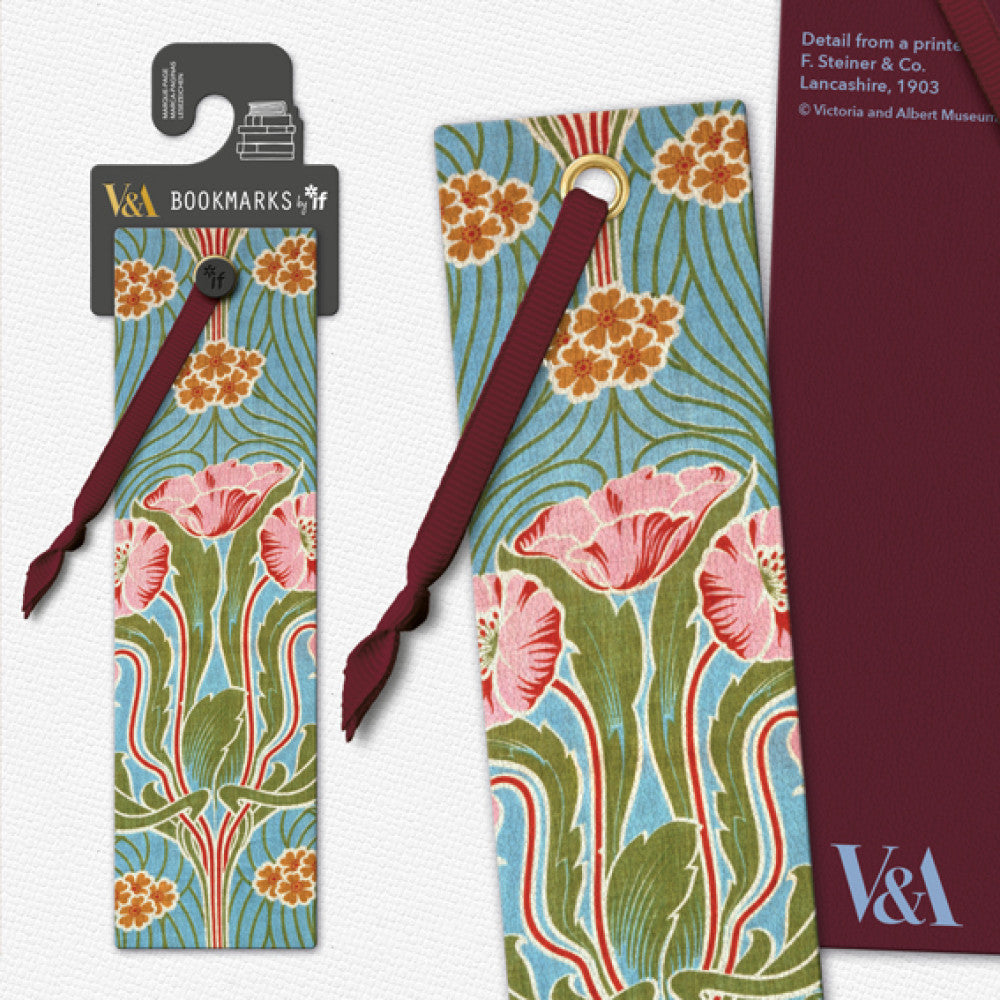 V&A Steiner Poppies Bookmark