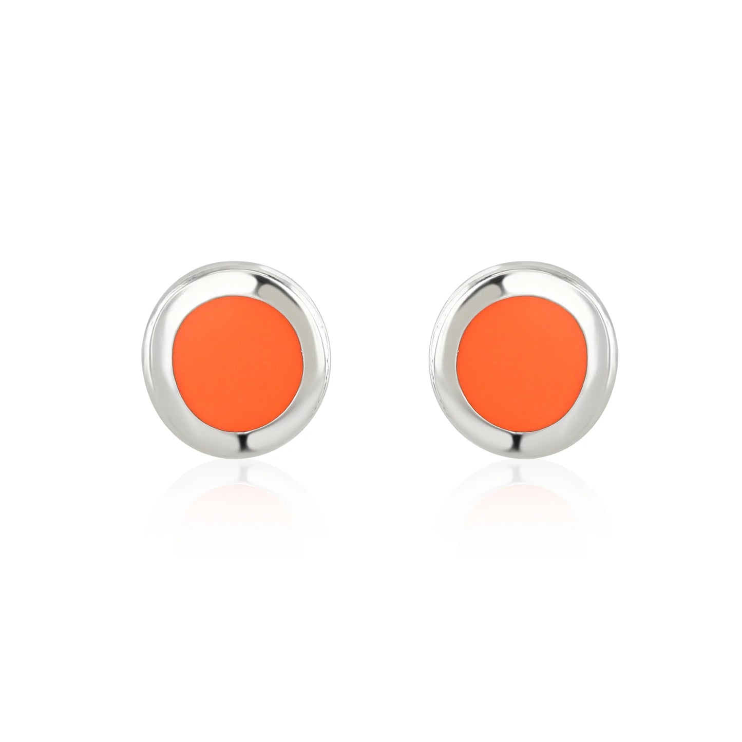 Enamel Studs Coral
