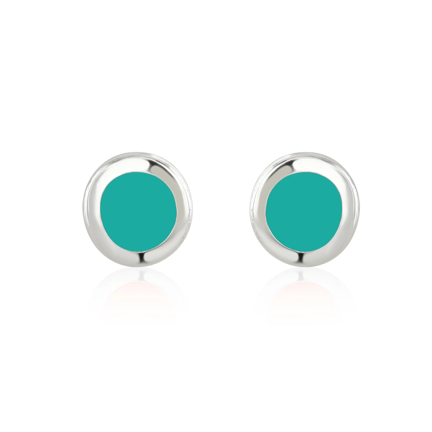 Enamel Studs Turquoise