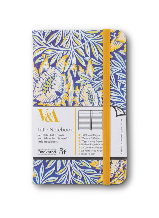 V&A Morris Tulip & Willow A6 Notebook