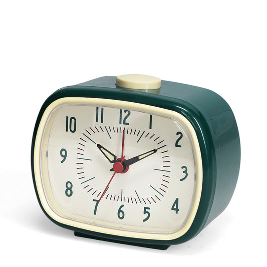 Retro alarm clock - Petrol Blue