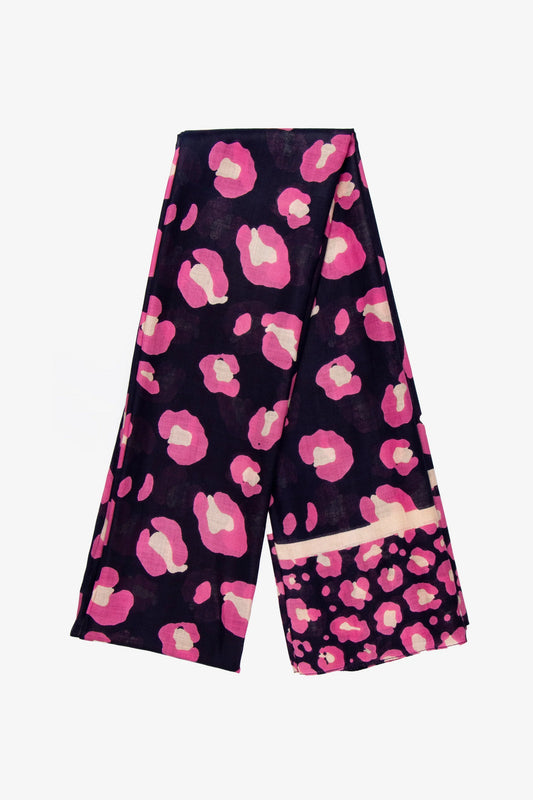 Animal Print Scarf - Pink