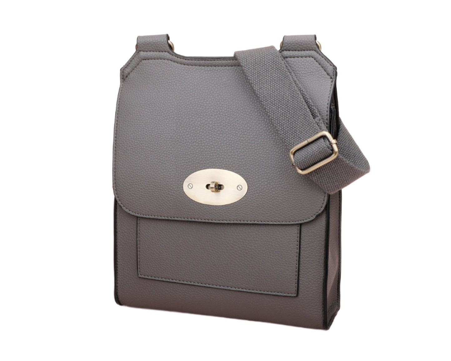 Dark Grey Cross Body Messenger Bag