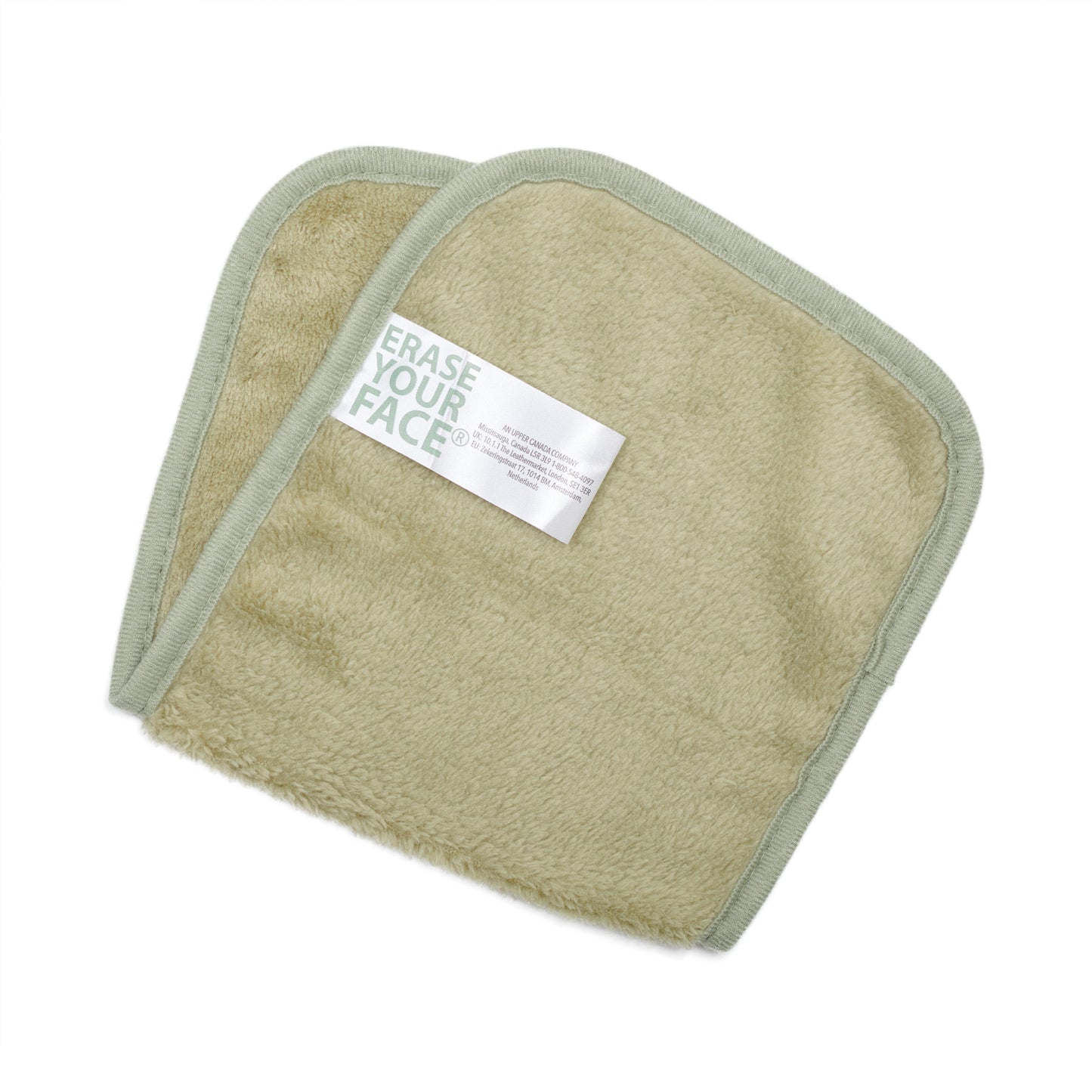 Erase Your Face Eco Friendly Reusable Make Up Remover Cloth Green