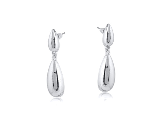Frida Teardrop Earrings - Silver