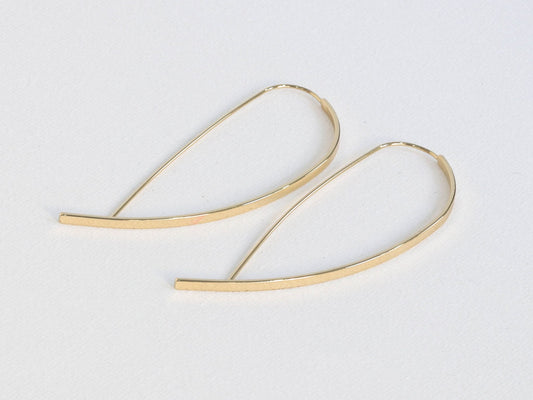 Ingrid Pull Through Earrings - Gold