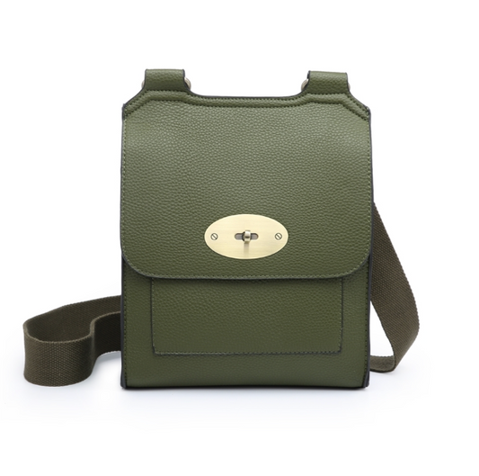 Khaki Cross Body Messenger Bag