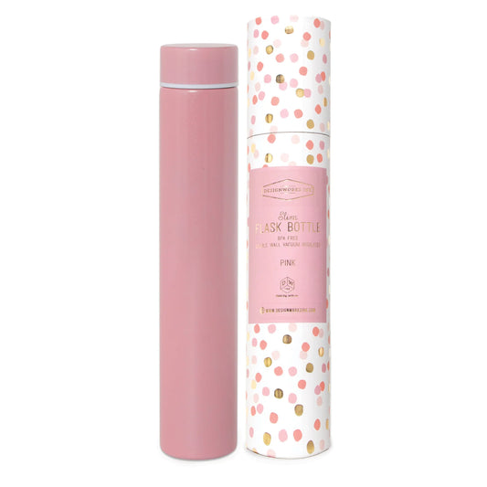 Pink Slim Flask Bottle