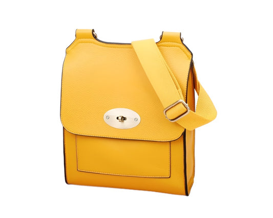 Mustard Yellow Cross Body Messenger Bag