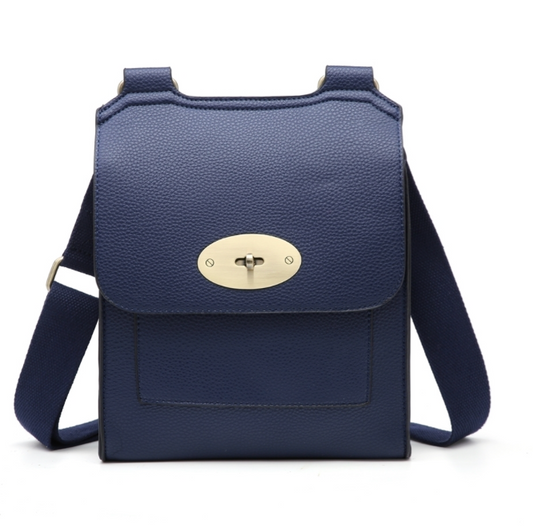 Navy Blue Cross Body Messenger Bag