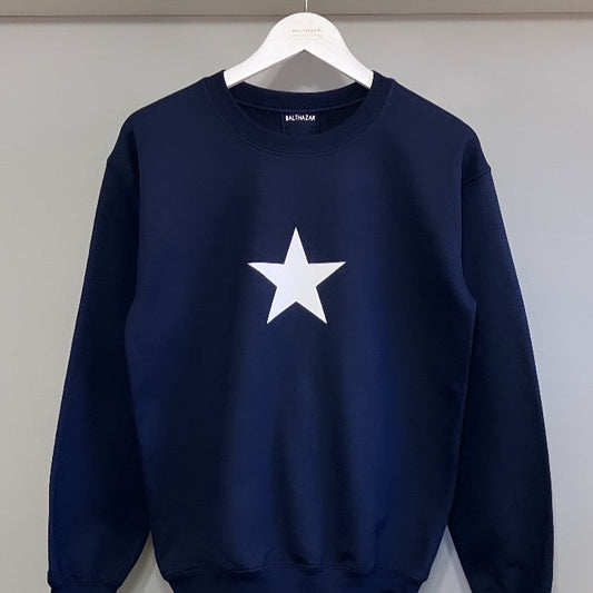 Navy Sweatshirt with White star