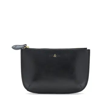 Fayette Leather Pouch - Black