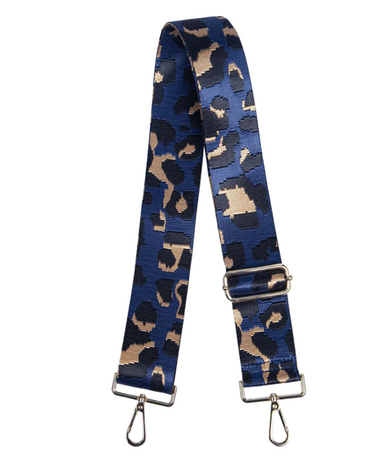 Navy Blue Leopard Print
